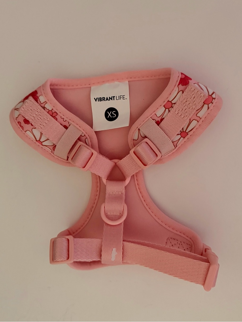 Pink Floral Dog Harness XS - Picture 2 of 2